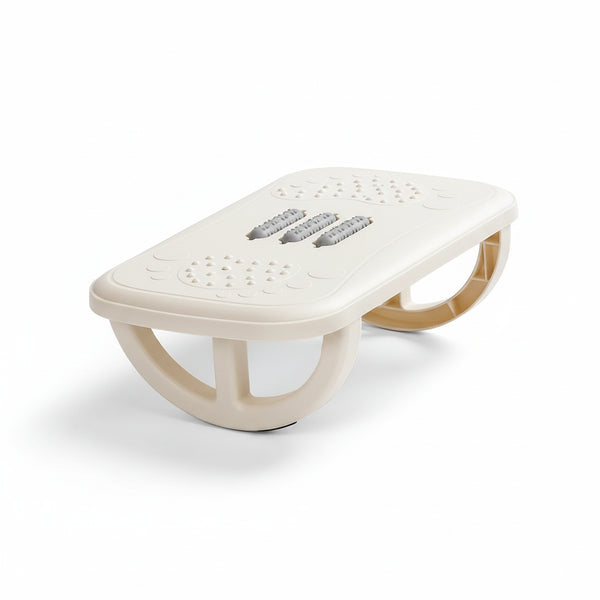 Rocking Under Desk Footrest – Ergonomic Rocker Balance Board Foot Stool for Home & Office