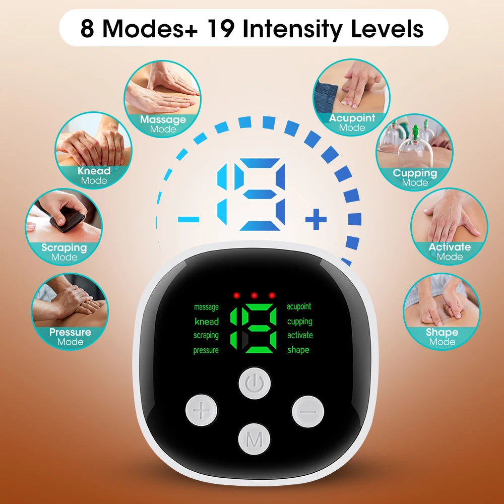 Electric Waist Massager Heating Belt – Vibration Hot Compress Lumbar & Abdominal Muscle Relax Pad