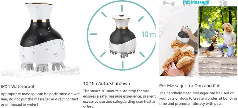 Portable Electric Scalp Head Massager