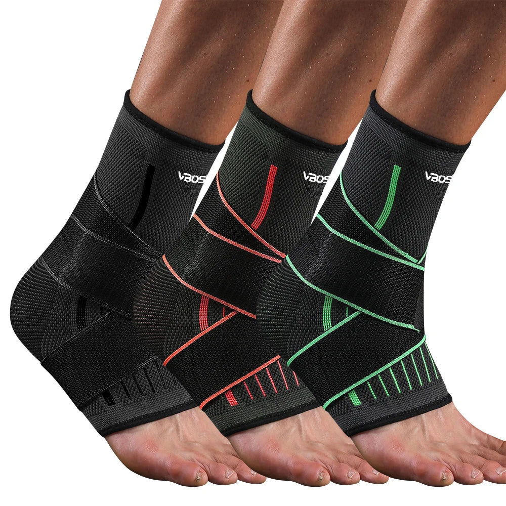 Adjustable Elastic Ankle Compression Sleeve – Arch & Achilles Tendonitis Support