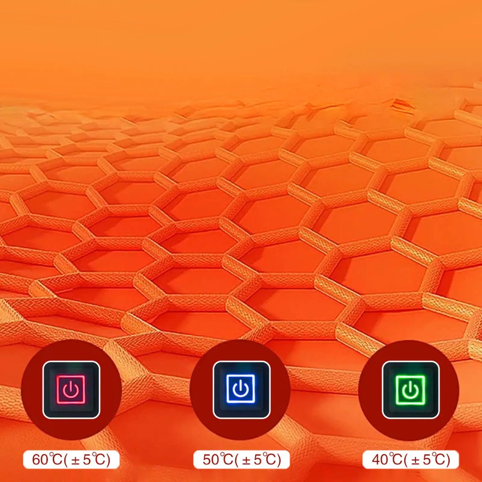 5V USB Heating Pad 45x90cm Heated Mat 3 Temperature Settings for Winter Outdoor Home Office Car Seat Cushion Electric Warmer