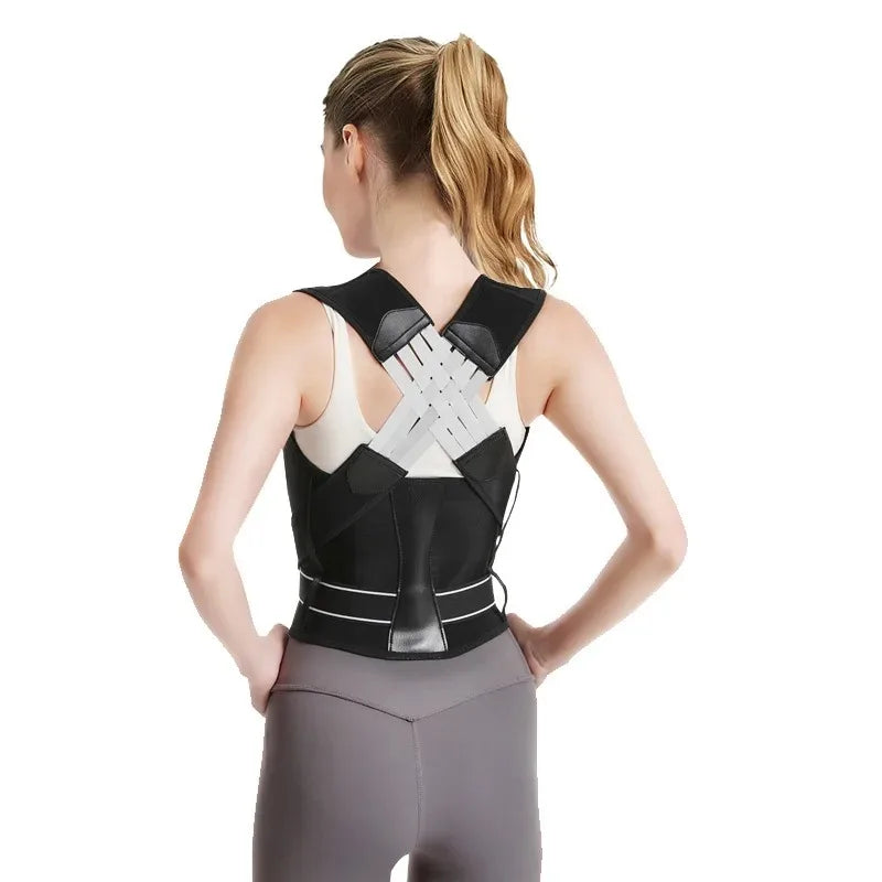 Shoulder Back Posture Corrector Support Belt with Adjustable Lumbar and Stretcher Training