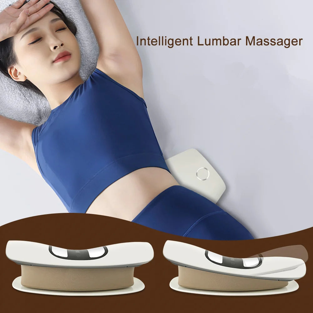 Inflatable Lumbar Traction Massager – Back Stretcher with Vibration