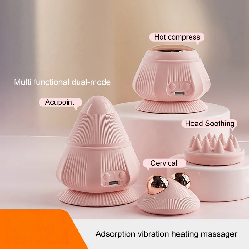 Electric Vibrating Massage Ball – Myofascial Release Tool with Suction Cup for Deep Tissue Muscle Relaxation
