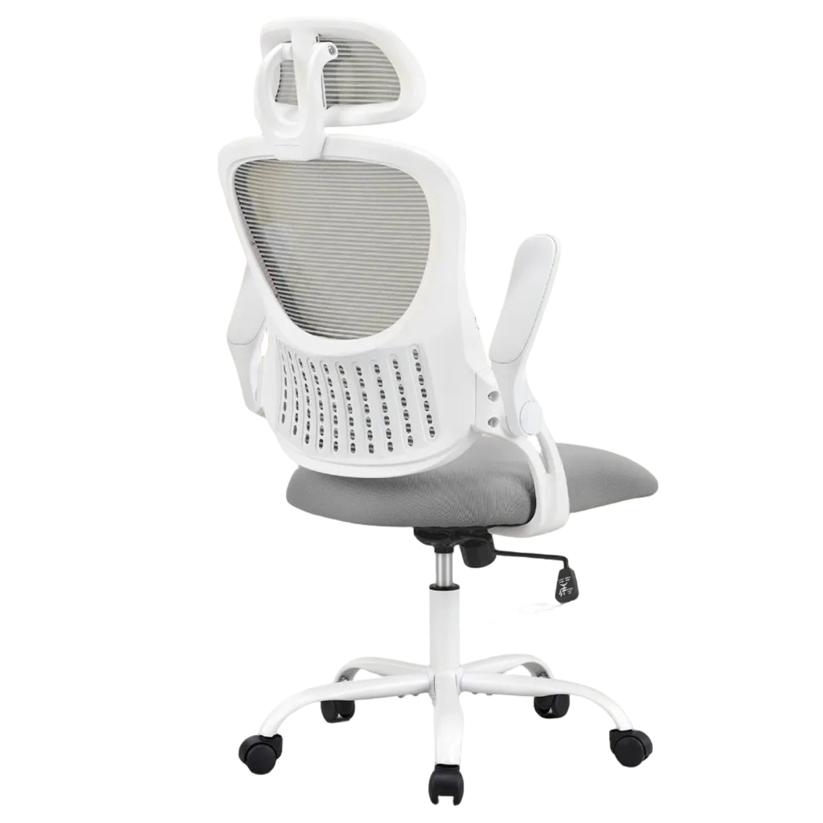 JHK Mesh Ergonomic Office Chair – Flip-Up Arms, Adjustable Headrest & Lumbar Support for Home Office