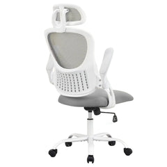 JHK Mesh Ergonomic Office Chair – Flip-Up Arms, Adjustable Headrest & Lumbar Support for Home Office
