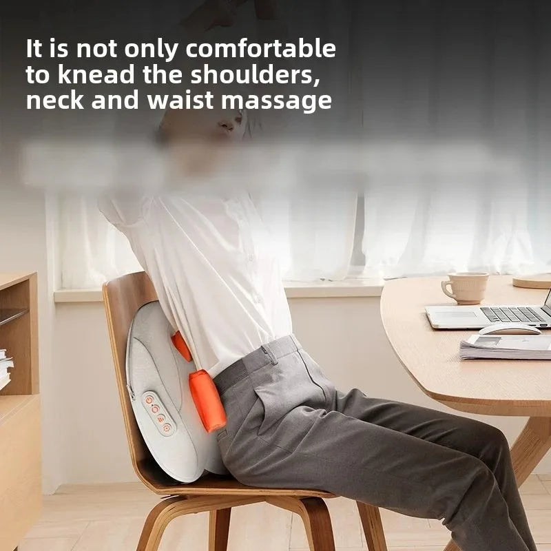 JAIYORL Wireless Electric Shiatsu Massage Pillow – Heating Kneading Massager for Neck, Waist & Legs