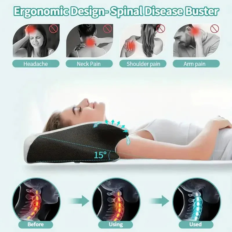Butterfly Memory Foam Cervical Pillow – Ergonomic Neck Support