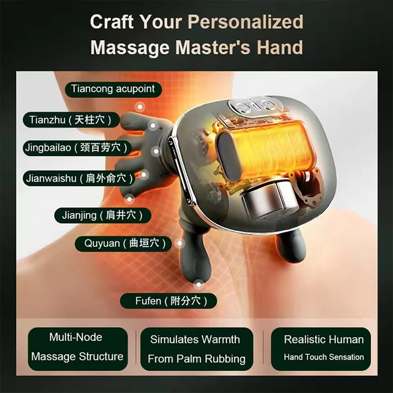 Bionic Kneading Neck & Shoulder Massager N7 – 3-Speed Deep Tissue Cervical Shawl