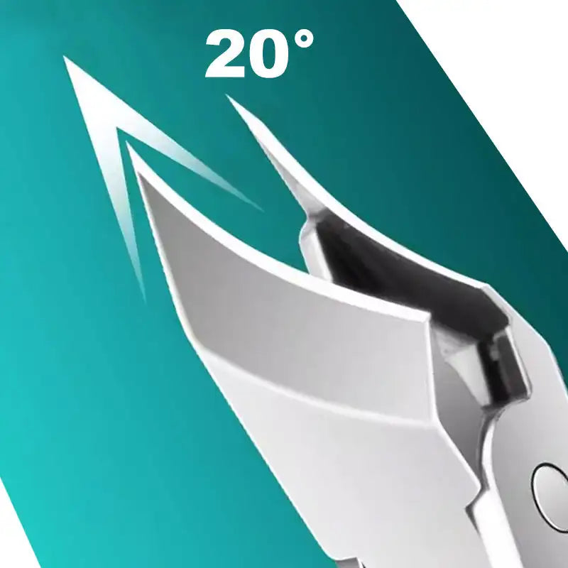 Anti-Splash 25° Slant Edge Nail Clipper Set Professional High-end Eagle Beak Oblique Toe Nail Trimmers Ingrown Toenail Tools