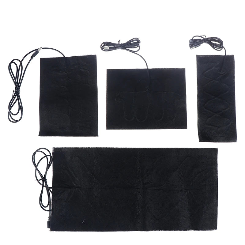 USB Carbon Fiber Heating Pad – Fast-Heating Infrared Body Warmer Electric Winter Heat Mat in 7 Sizes