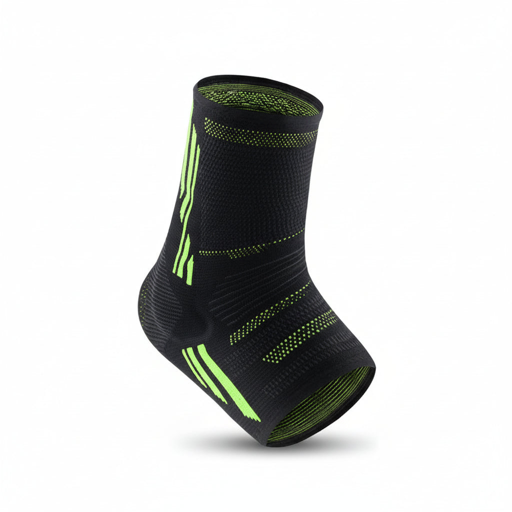 Toeless Ankle Compression Sleeve with Silicone Gel – Plantar Fasciitis & Heel Support