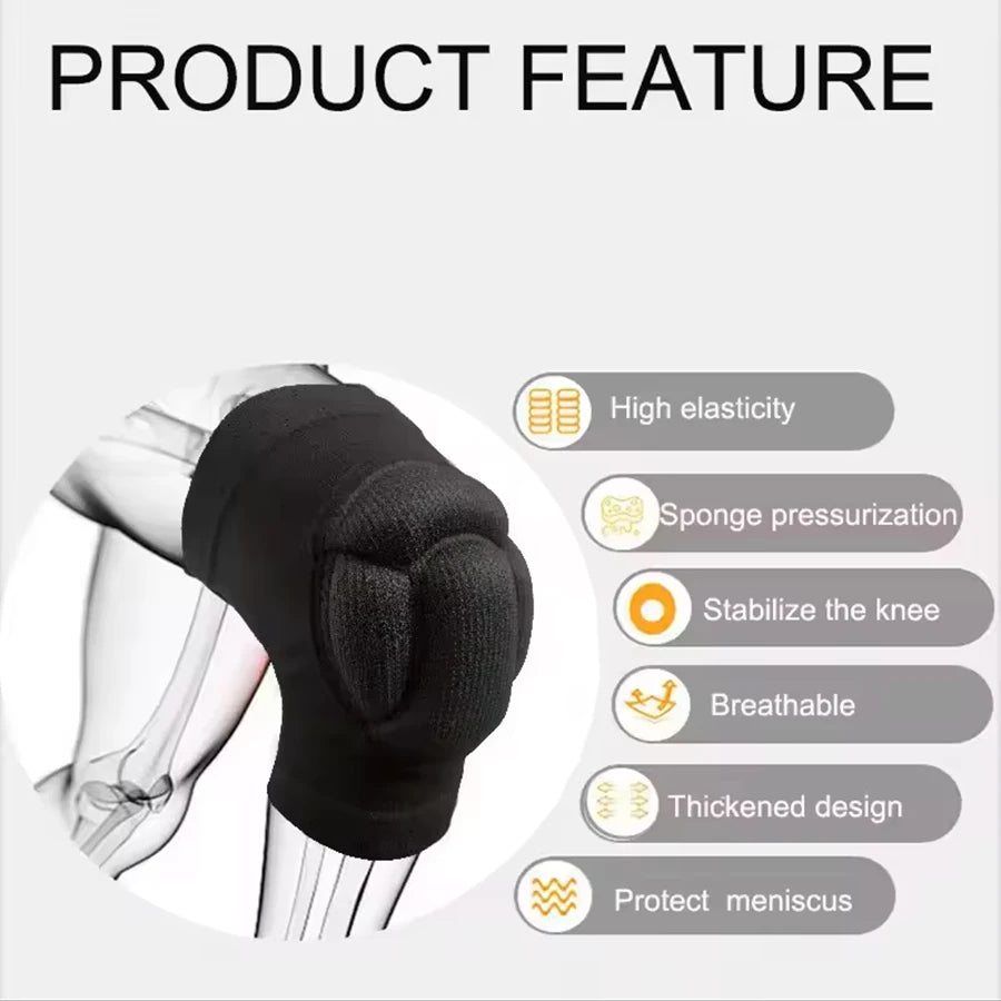 Thickened Sports Kneepad – Non-Slip Gym & Basketball Brace Protector for Men & Women