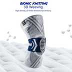 2025 Latest Knee Support for Men Pressurized Elastic Knee Brace with Silicone Spring Basketball  Volleyball Knee Pads