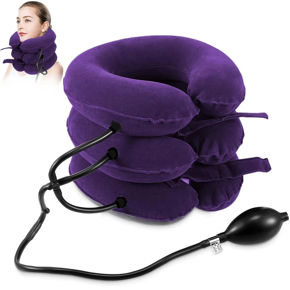 Inflatable Cervical Traction Device – Neck Decompression Stretcher