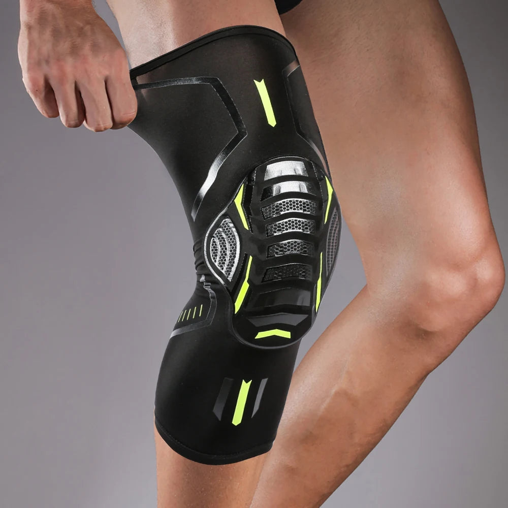 Shock-Absorbing Compression Knee Sleeve – Padded Sports Brace