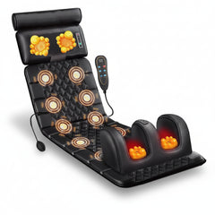 Electric Full Body Massage Mattress with Heating – Shoulder, Neck & Waist Airbag Kneading Vibration Cushion