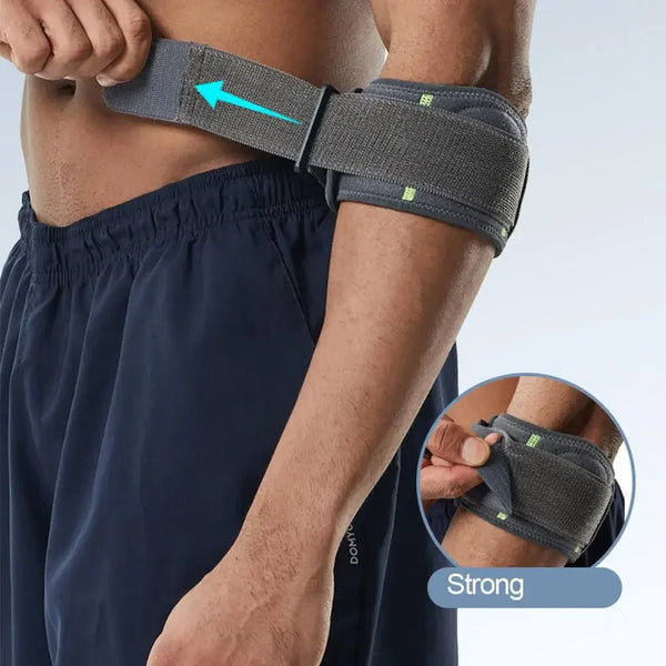 Tennis & Golfer's Elbow Forearm Strap – Tendonitis Compression Pad Brace