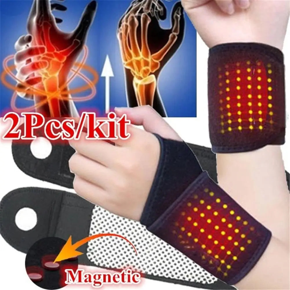 Tourmaline Self-Heating Wrist Brace – Far Infrared & Magnetic Therapy
