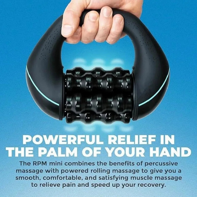 Mini Rolling Percussive Massager – 3-Speed Rechargeable Deep Tissue & Muscle Recovery Device