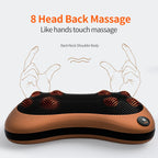 Electric Shiatsu Head & Neck Massager Pillow – Multifunctional Car & Home Relief