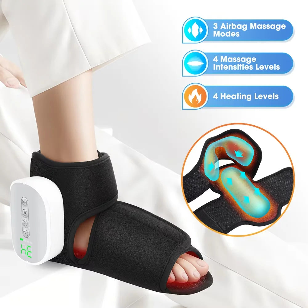 Electric Foot & Hand Massager – Vibrating & Heating Ankle & Wrist Joint Portable Relaxation Device