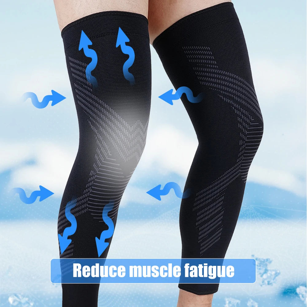 Full-Length Compression Leg Sleeve – Knee & Calf Support for Pain Relief & Sport Workouts (Men & Women)