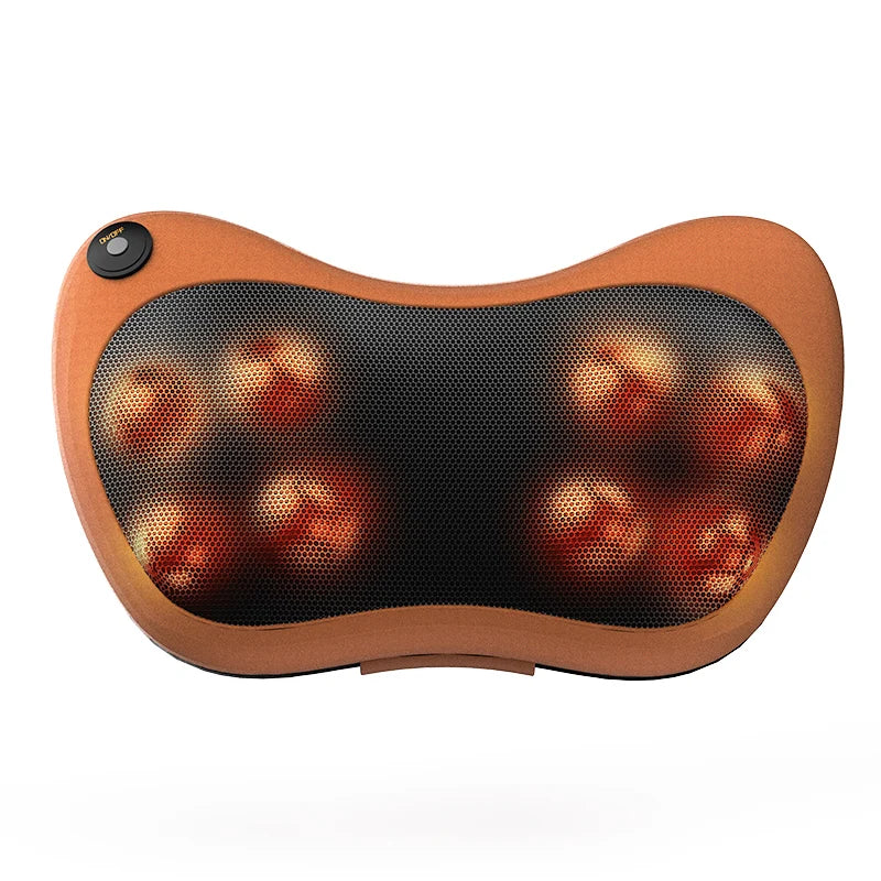 Electric Shiatsu Head & Neck Massager Pillow – Multifunctional Car & Home Relief