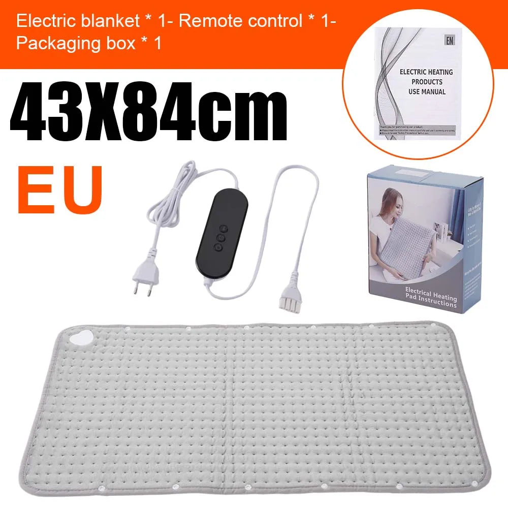 Electric Heating Pad Pet Heat Mat – 9 Levels Auto Power-Off Heating Blanket for Abdomen & Hand Winter Warming