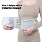 Back Brace Lumbar Support for Men & Women – Breathable Soft Mesh with 5 Stays for All-Round Back Support