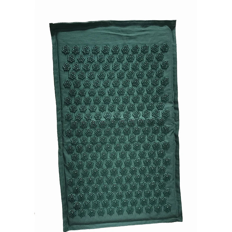 Nature Linen Coconut Palm Acupressure Yoga Mat – Lotus Spike Mat with Bag & Pillow Cushion (74x44cm)