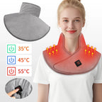 Electric Heating Shoulder & Neck Pad – Cervical Wrap with 3 Heat Settings Soft Hot Compress Back Shawl