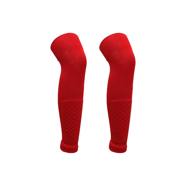 Football Calf Sleeve Socks – Breathable Knee Protection Soccer Leg Warmers & Shin Guard for Adults