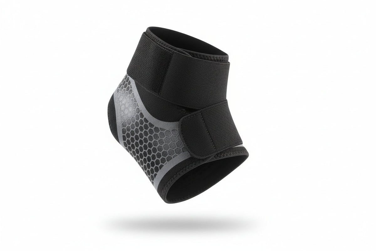 Adjustable Compression Ankle Brace – Elastic Ankle Guard & Pain Relief Strap for Basketball & Sports