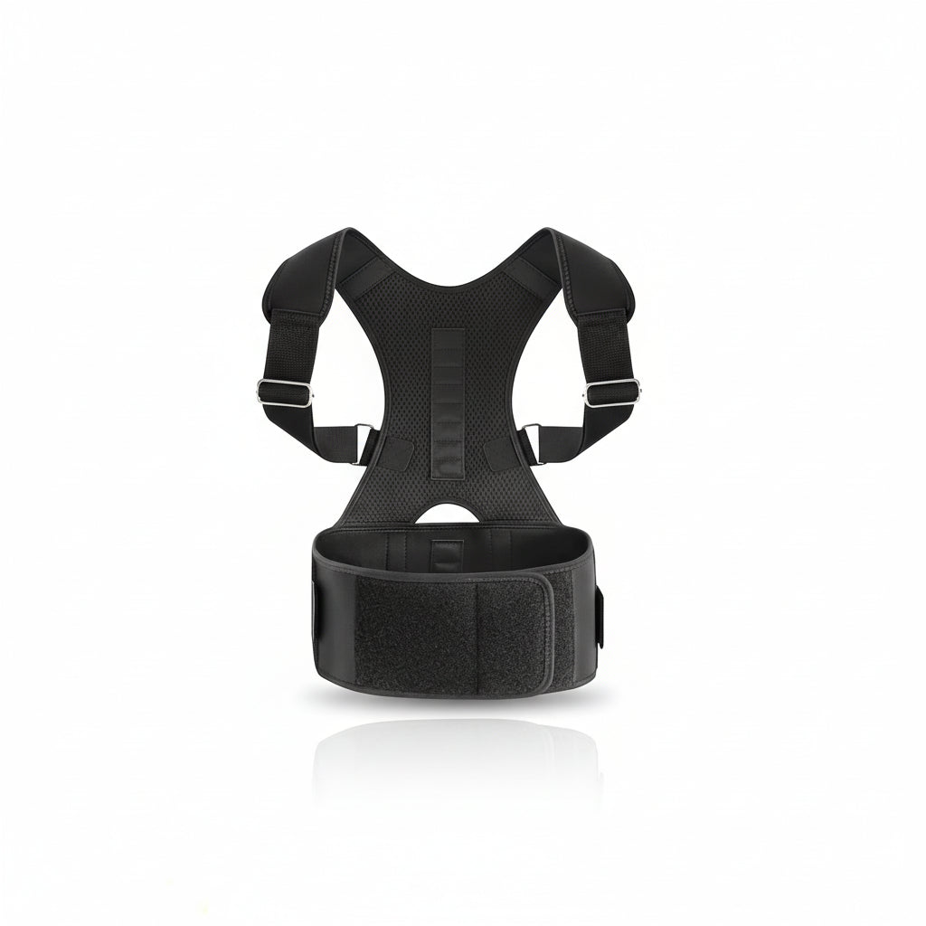 Posture Corrector for Men & Women – Adjustable Upper Back Brace with Muscle Memory Support Straightener