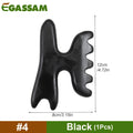 Gua Sha Bian Stone Scraping Massage Tool – Ridged Black Stone for Facial & Body Massage