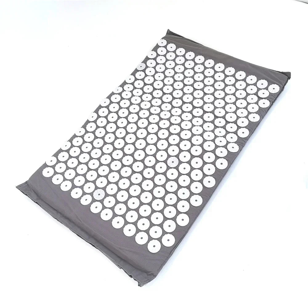 Acupressure Mat & Pillow Set – Spike Cushion Yoga Mat for Back, Body & Stress Pain Relief
