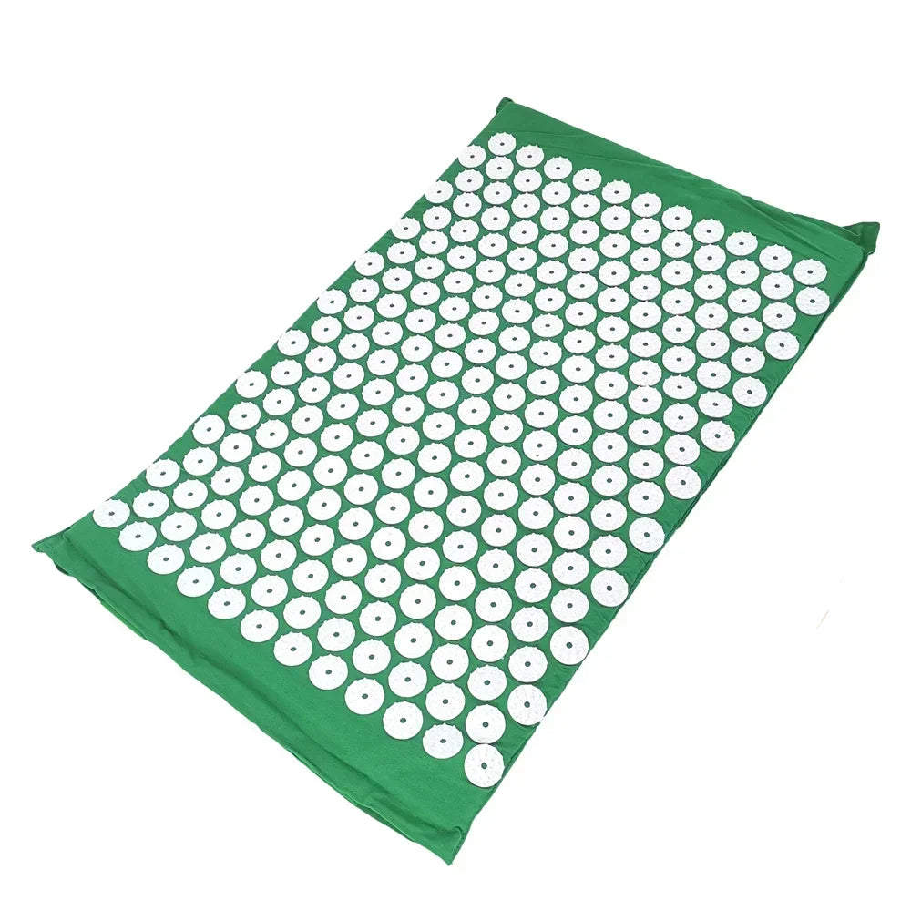 Acupressure Mat & Pillow Set – Spike Cushion Yoga Mat for Back, Body & Stress Pain Relief