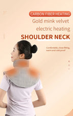 HEALTENCE Electric Heating Shoulder & Neck Pad – 3-Gear Thermal Vibration Massager