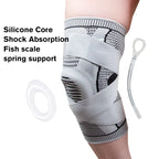 Medical 3D Silicone Knee Brace – Compression Sleeve with Patella Gel Pads & Side Stabilizers (1 Pair)
