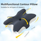 Butterfly Shape Memory Foam Cervical Pillow – Slow Rebound Orthopedic Neck Support Pillow