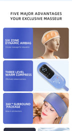 Electric Sleep Aid Air Compression Head Massager
