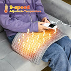 Electric Heating Pad Blanket with Thermostat – Hot Pad for Menstrual Cramps, Waist & Back Pain Relief