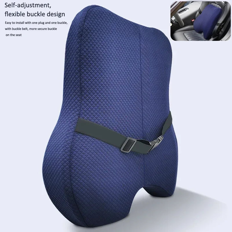 Memory Foam Seat & Lumbar Support Cushion Set | Healtence