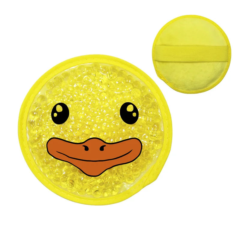 Reusable Cartoon Gel Ice Pack – Cute Dual Hot & Cold Compress for Elbow, Knee, Toothache & First Aid