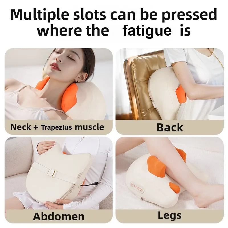 SPA Portable Wireless Pillow Massager – Super Strong Neck & Shoulder Warm Massage Device