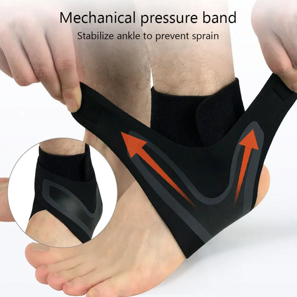 Adjustable Compression Ankle Support – Sports Brace for Running, Hiking & Basketball Protection