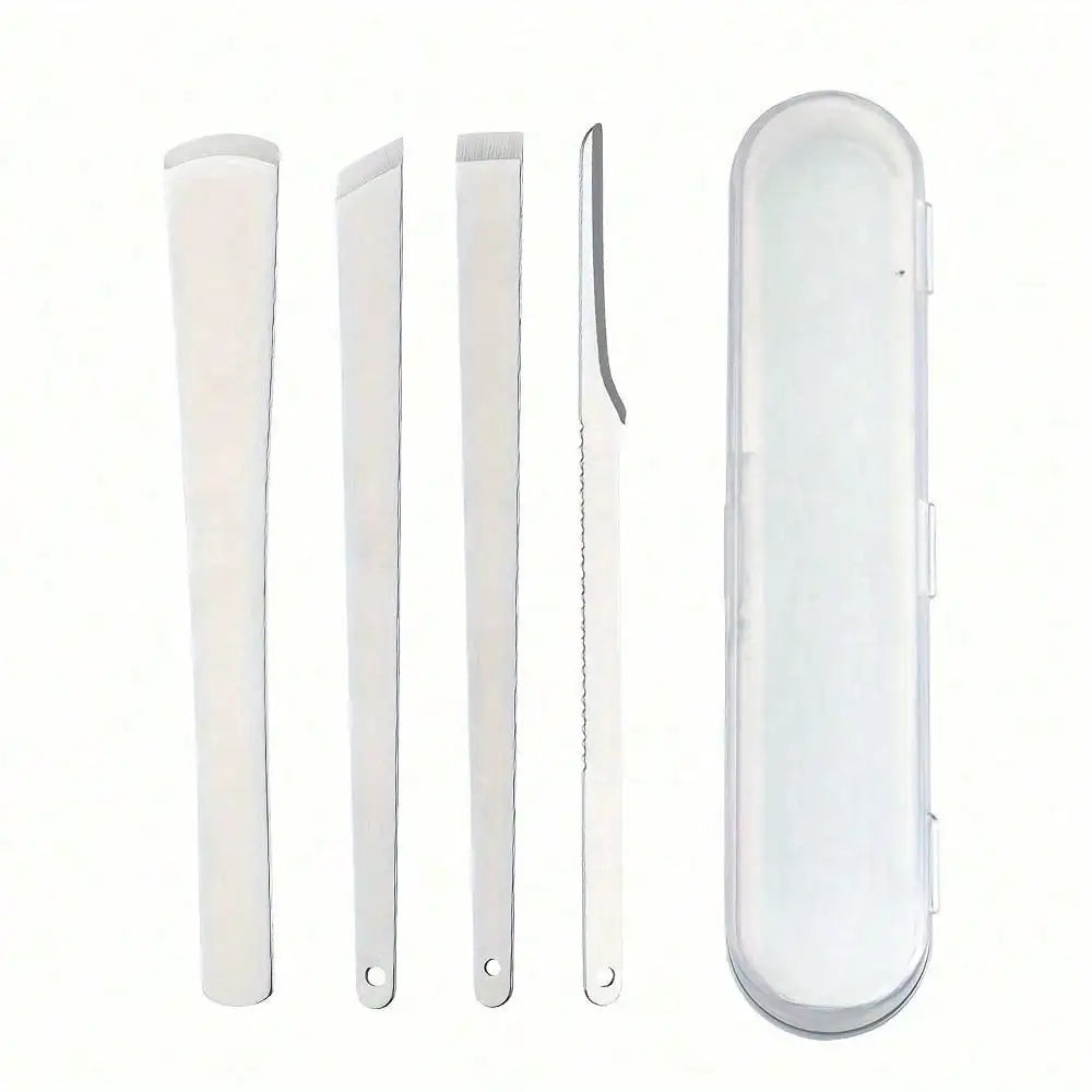 4/5/6pcs Stainless Steel Ingrown Toenail Set, Pedicure Foot Care Kit For Hard Skin Callus Removal, Pedicure Callus Shaver Tools