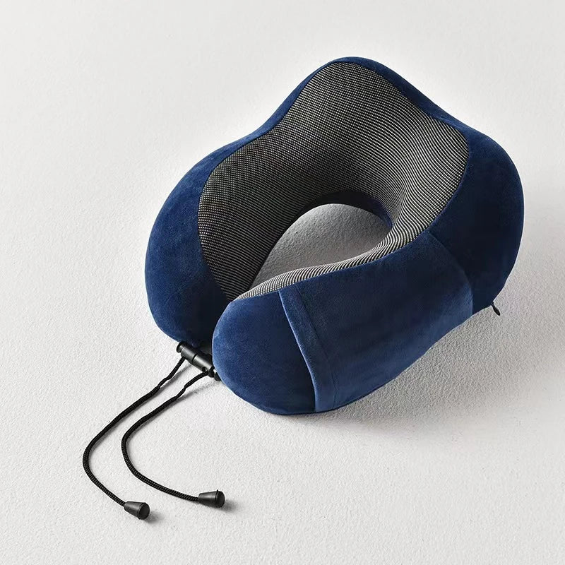 HEALTENCE Memory Foam Neck Pillow – U-Shaped Travel Support