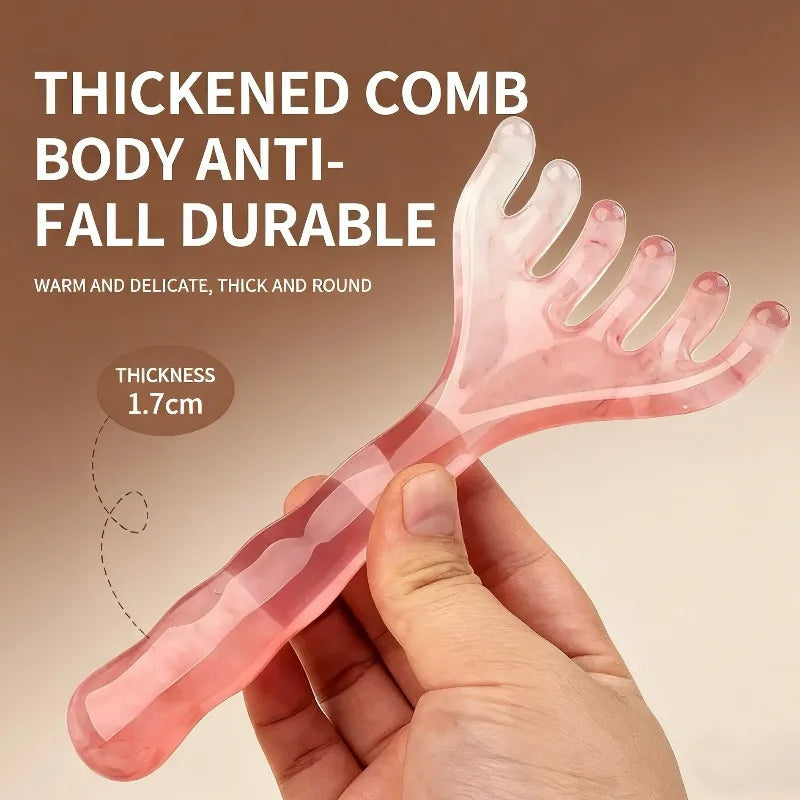 Portable 6-Claw Head Massager – Scalp & Body Acupoint Therapy Handheld Muscle Relaxation & Scraping Tool